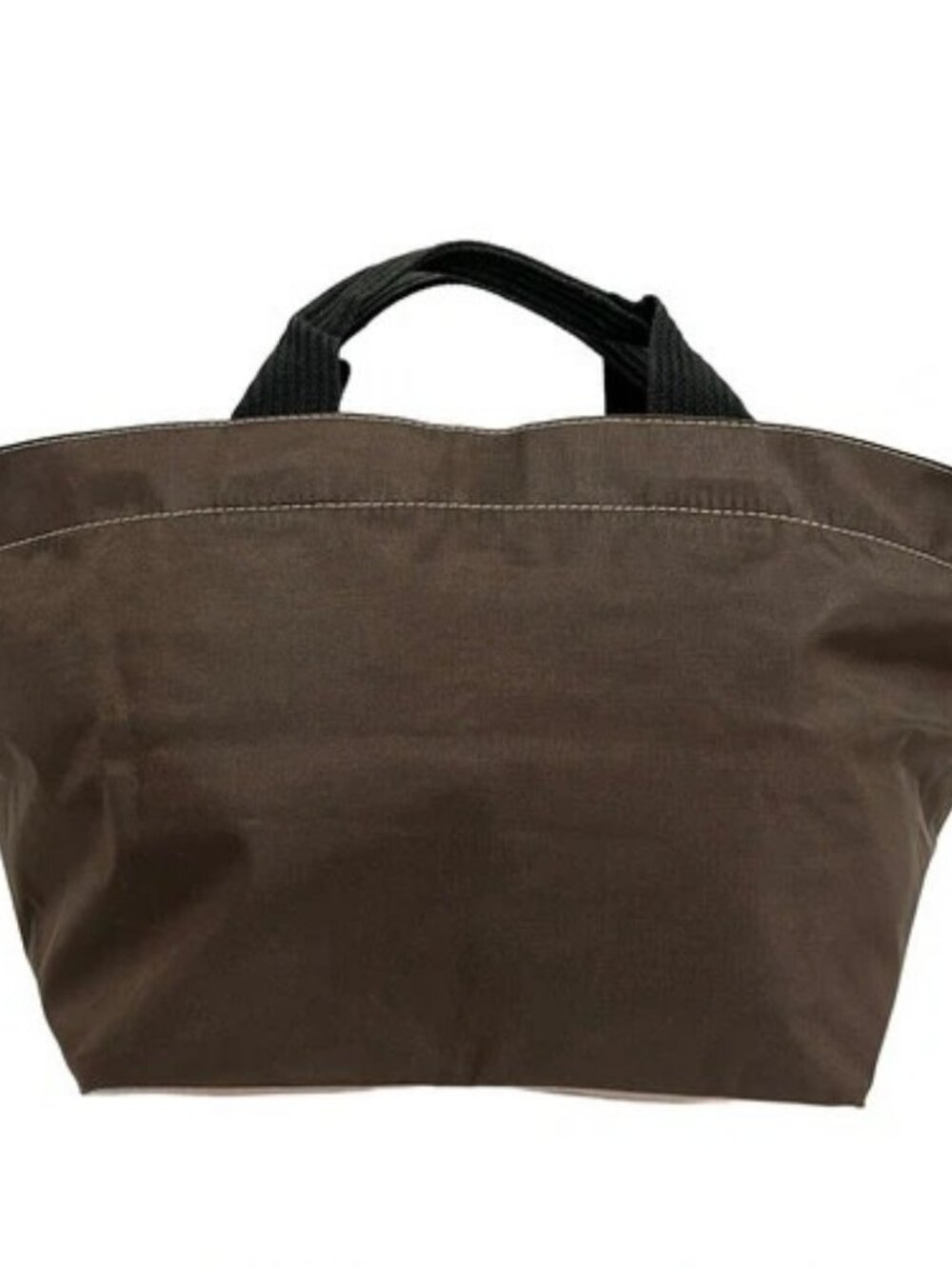 Herve Chapelier Nylon Boat Type Tote L Brown Pink Beige Cordura Nylon Handbag